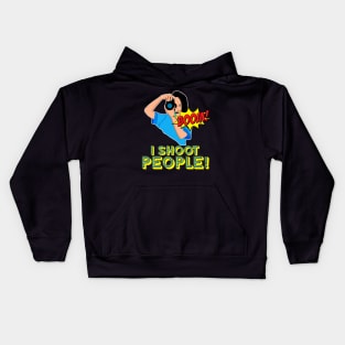 I shoot people Kids Hoodie